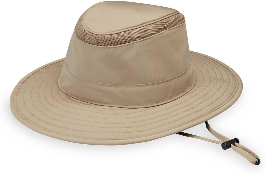 Wallaroo Hat Company Men's Summit Sun Hat UPF 50+ Sun Protection, Wide Brim, Packable, Chin Strap and Adjustable Sizing