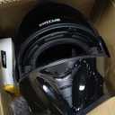 FRBRK Motorcycle Bluetooth Modular Helmet, DOT Approved Dual Visor Full Face Flip up Bluetooth Integrated Motorcycle Helmets for Adults Men Women (Large, Gloss Black)