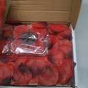 Amagic 2000 Pieces Red Artificial Rose Petals with 24 Red Heart LED Tea Lights, Rose Petals and Candles Set for Proposal, Anniversary, Romantic Night, Wedding Decor