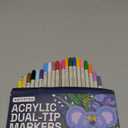 ARTISTRO Vibrant Acrylic Paint Markers for Rock, Fabric, Glass, Wood, Paper, Ceramic, Canvas & More - 24 Dual-Tip Acrylic Paint Pens (Dot & Fine) - Smooth Flow, Quick Dry, Low-Odor