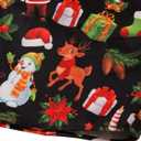 TUNEVUSE Holiday Season Gift-Mens Christmas Shirt Novelty Ugly Santa Claus Long Sleeve Funny Button Down Shirt for Party (Black, L)