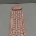 Logitech Pebble 2 Combo, Wireless Keyboard and Mouse, Quiet and Portable, Customizable, Logi Bolt, Bluetooth, Easy-Switch for Windows, macOS, iPadOS, Chrome - Tonal Rose (One Size)