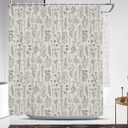Coxila Vintage Floral Shower Curtain Extra Wide Large Long Clawfoot Tub Wrap Around Flower Retro Farmhouse Rustic Botanical Spring Country Cottage Bathroom 180 x 70 Inch Polyester Fabric 31 Pack Hooks