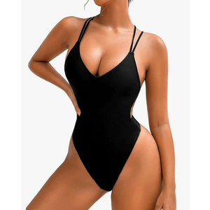 Sexy Swimsuit for Women,Backless Scrunch Butt High Cut Monokini,One Piece Cheeky Bathing Suit Beach Pool Party. Size Large