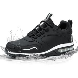 Waterproof Steel Toe Shoes for Women Non Slip Puncture Proof Safety Work Sneakers Comfortable Lightweight Fashion Footwear for Industrial Construction and Food Service Size 39
