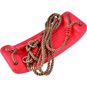 Swing Seat Kids Swing Seat Children Outdoor Plastic Swing Set with Rope Non Slip Swing Seat Backyard Swingset for Backyard Playground Indoor Outdoor Red(Red)