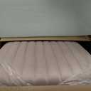 Warmiehomy Office Chair, Velvet Desk Chair for Home Office, Cozy Vanity Chair, Girl Cute Makeup Chair with Arm Rest for Bedroom Dressing Room (Blush Pink)