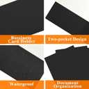 pmybupo 50Pcs Black Two-Pocket Heavyweight File Folder,Letter Size,Paper File Folder for School Office Home Bussines