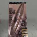Maybelline Lash Sensational Washable Mascara, Lengthening and Volumizing for a Full Fan Effect, Midnight Black, 1 Count