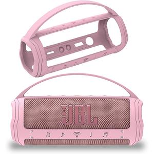 JCHPINE Silicone Cover Case for JBL Flip 6 Portable Bluetooth Speaker, Protective Carrying Holder for JBL Flip 6 Speaker Accessories (Pink Case)