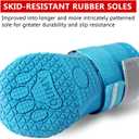 QUMY Dog Shoes for Large Dogs, Medium Dog Boots & Paw Protectors for Winter Snowy Day, Summer Hot Pavement, Water-Resistant in Rainy Weather, Outdoor Walking, Indoor Hardfloors Skid-Resistant Sole. Size 3