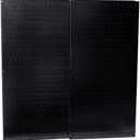 Wall Control 30-P-3232B Black Metal Pegboard Pack - (2) 32" Tall x 16" Wide Black Pegboards