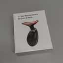 ELISHINE Red Light Therapy for Face and Neck, 7 Color Light Based Face Massager Tool, Portable Skin Care Tool for Firming, Tightening and Lifting (Glossy Black)