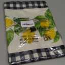 White and Black Buffalo Plaid Check Lemon Table Runner Farmhouse Style Spring Summer Home Kitchen Dinding Room Table Decorations 13x72 Inch