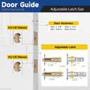 Exterior Door Lock Set, Single Cylinder Deadbolt Lock and Door Knob Set, Keyed Alike Front Door Lock Set, Matte Black Door Knob and Deadbolt Set