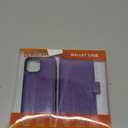 Bocasal Detachable Wallet Case for iPhone 13 Mini RFID Blocking Card Slots Holder Premium PU Leather Magnetic Kickstand Shockproof Wrist Strap Removable Flip Protective Cover 5G 5.4 inch (Purple)