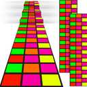 Mixweer 3 Pcs 118 x 39 Inch Disposable Neon Dance Floor 80s 90s Party Decorations DIY Plastic Dance Floor Neon Carpet Runner for Outdoor Birthday Party Supplies Wedding Favors