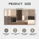 HUADAOART Abstract Geometric Canvas Wall Art Neutral Brown Tones Canvas Print Modern Style 58 x 30 in Home Decor for Living Room Bedroom Office Wall Decoration Ready to Hang