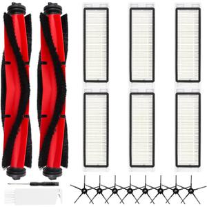 Q5 Replacement Accessories Kit Compatible with Roborock Q5 / Q5+ Plus(Not for Q5 Max / Q5 Pro) Robot Vacuum, 2 Main Brushes, 6 Washable Filters, 8 Side Brushes, 1 Cleaning Tool, 1 Screwdriver