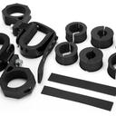 BUNKER INDUST UTV Gun Holder,Gun Rack Clamp Compatible with Polaris RZR Ranger Can Am Honda Kawasaki Side by Side,UTV Tool Mounting Fits for 1” 1.5” 1.75” 2” Tubes Roll Bars Cage Roof Rack