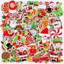 Zeyune 72 Pcs Christmas Iron on Patches Embroidery Iron on Hat Patches Santa Claus Xmas Tree Cane Candy Gingerbread Sew on Applique for Clothes Hats Socks Jeans Backpacks(Cute,Red, Green)
