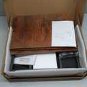 YAOHUOO Large Printer Stand with Storage Drawer, 2-Tier Under Desk Table for Home Office, Fits Fax Machine/3D Printer/Scanner (Brown)