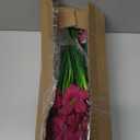 Yastouay Artificial Flowers for Outdoors, 12 Bundles Fake Outdoor Flowers, UV Resistant Artificial Petunias Fake Flowers, Purple Red Realistic Fake Plants for Porch Patio Garden Decor