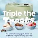 Iceman by Chefman Trio Ice Cream Maker | No Pre-Freezing with Built-In Compressor | for Ice Cream, Froyo, Sorbet, Sherbet, Italian Ice, Frozen Yogurt & More | (2) 20oz Containers & Lids