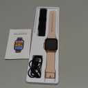 RUIMEN Smart Watches for Men Women (Answer/Make Calls, 2 Bands Included), 1.8" Smartwatch for iOS/Android Phones, Fitness Tracker Heart Rate/Sleep Monitor Digital Watch Waterproof Pink