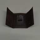 Real Leather Mens Trifold Wallet RFID Blocking Slim Minimalist Front Pocket - Thin & Stylish with ID Window in Gift Box (Vintage Brown-No Box)