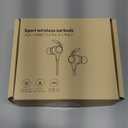 Wireless Headphones, Bluetooth 5.2 Stereo aptX Wireless Earbuds Bass Bluetooth Earbuds Bulit-in Mic with 16H Playtime, Magnetic, IPX7 Waterproof Perfect for Sport, Gym, Normal, Dark Pitch