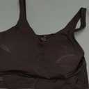 THE GYM PEOPLE Womens' Sports Bra Longline Wirefree Padded with Medium Support (Brown), M