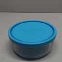 Bormioli Rocco Frigoverre Classic Glass 25.25 Ounce Round Container with Teal Lid