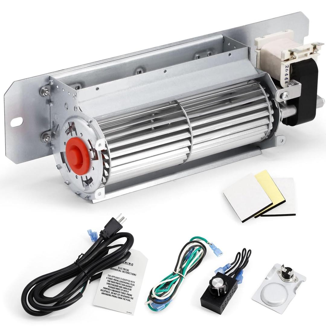 Criditpid GZ550-1KT GZ552 Blower Fan Kit for Napoleon & Continental Fireplaces, GZ550 Fireplace Blower Fan Kit for Napoleon GD36NTR BGD36NTR BGD36, Continental BCDV36NTR BCDV36 CDV36NTR, Rotom HB-RB58
