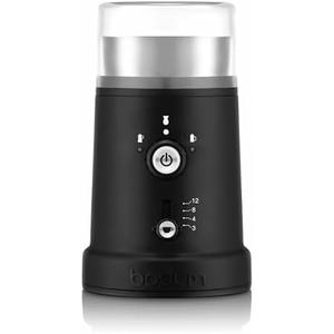 Bodum Bistro Electric Coffee Blade Grinder, Adjustable, 5 Grind Settings, 3 Ounces, Black