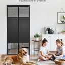 Magnetic Screen Door with Privacy Protection, PET Mesh Screen Fit for Door Size 32x80 Inch (Curtain Size 34x81 Inch), Pet Friendly Screen Curatin for Doorway to Keeps Bugs Out