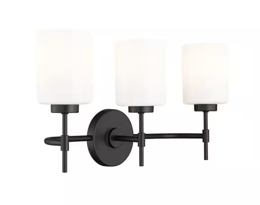 Millennium Lighting Keylee 22 in. 3-Light Matte Black Vanity Light