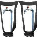Gardzen 2 Pack XXL Outdoor Faucet Cover for Winter Freeze Protection, Pipe Covers for Winter, Long Faucet Socks 15" W x 28" H