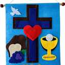 Westmon Works First Communion Banner Kit for Boys or Girls Catholic Craft Pack Pew Decoration Set
