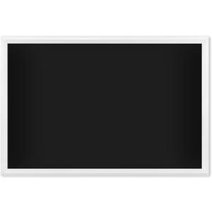 U Brands 20" x 30" Magnetic Chalkboard with White Wood Frame, Blackboard Surface, Wall Mountable, Home, Classroom & Office Organization, Memo & Message Board