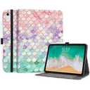 Case for iPad (A16) 11th Generation 11 Inch 2025, iPad 10th Generation Case 10.9 Inch 2022, Shockproof Cover Multi Viewing Stand with Pencil Holder Auto Wake/ Sleep, Pink Mermaid