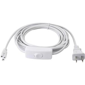 T5 T8 LED Wire Connector Power Cord - Extension Cord with On/Off Plug for LED T5 T8 Light Tube (3M/10Ft 3pin)