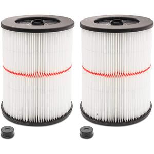 2 Pack Cartridge Filter for Craftsman 17816 9-17816 Wet/Dry Air Filter Replacement Part fit 5/6/8/12/16/32 Gallon & Larger Vacuum Cleaner