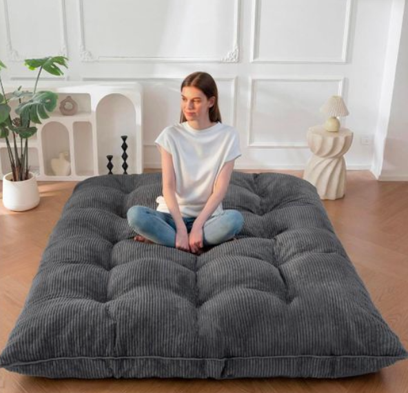 blue cordoroy Sleeping Mat single
