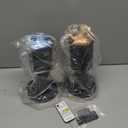 Rechargeable Spot Lights Indoor with Remote, 5500mAh Battery Operated Spotlight Wireless LED Uplighting with TimerDimmable, 3CCT, Accent Lighting for Plant/Picture/Artwork (2Pack-Black)