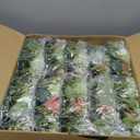 BLOSMON Wedding Flower Rings Centerpiece: 10 Pcs 14 Inch Diam Large Dusty Pink White Rose Babys Breath Fake Flowers Candle Rings Wreaths for Home Party Table Decor Artificial Spring Floral Wreath