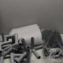 Baby Playpen 50x50 Inch, Play Pens for Babies and Toddlers Baby Fence Play Yards for Indoor & Outdoor with Breathable Mesh Anti-Fall Playpen (light grey)