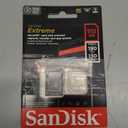 SanDisk 512GB Extreme microSDXC UHS-I Memory Card with Adapter - Up to 190MB/s, C10, U3, V30, 4K, 5K, A2, Micro SD Card - SDSQXAV-512G-GN6MA