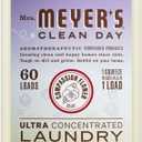MRS. MEYER'S CLEAN DAY Ultra Concentrated Laundry Detergent, Compassion Flower Scent, 24.3 fl oz