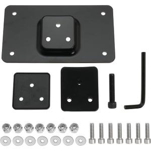 3-Hole Laydown License Plate Mount Bracket for Harley Big Twins Softail Dyna Sportster XL 1973-Up